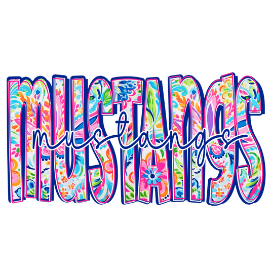 Floral Mustangs Spirit Shirt